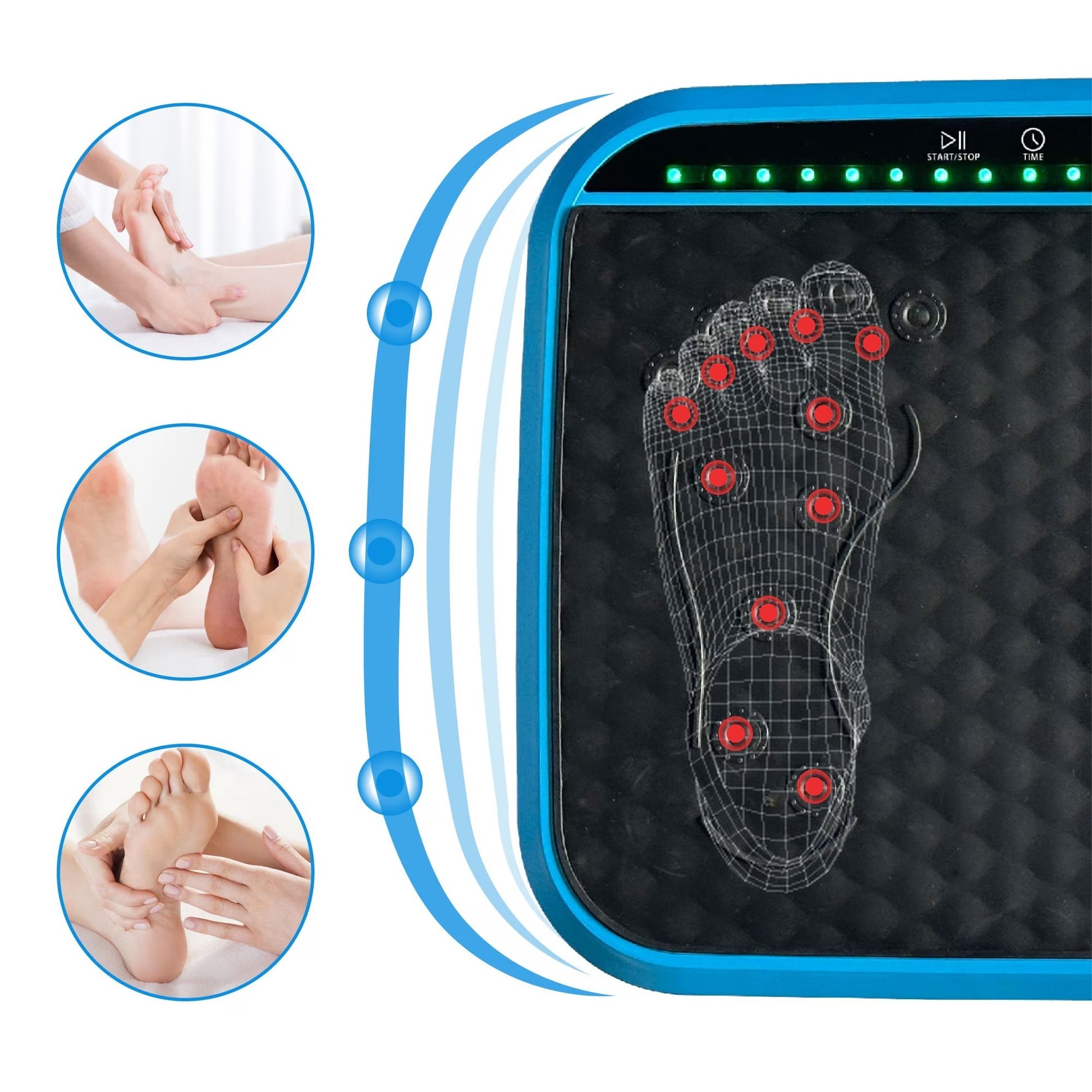 Vibration Plate Exercise Machine Whole Body Fitness Platform For Lymphatic Drainage Vibrating Shaker Board With 120