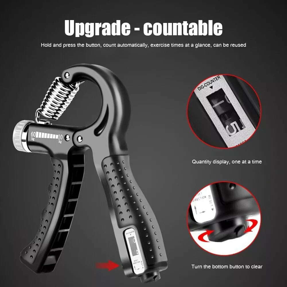 Single Pack Professional Hand Grip Strength Trainer Carbon Fiber Foam Arm Muscle Finger Rehabilitation Fitness
