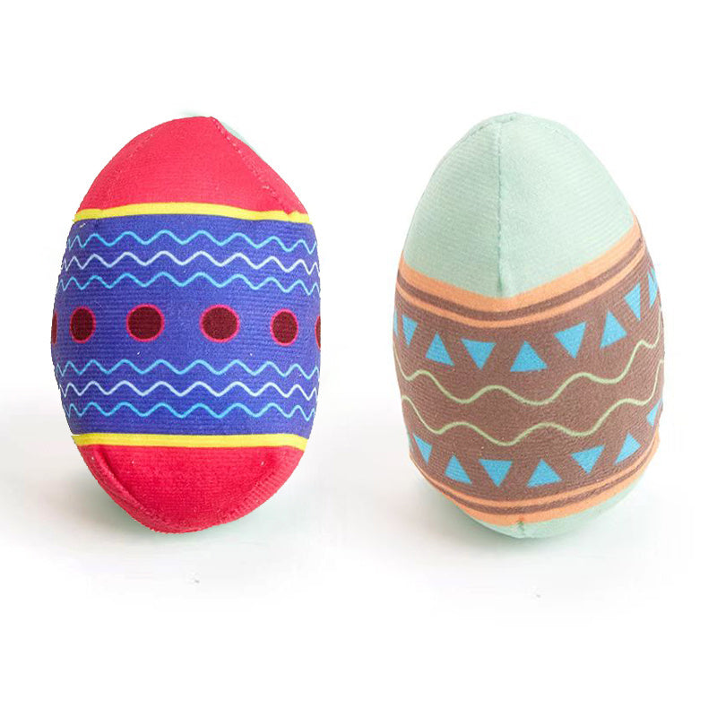 Easter Egg Toys For Pet GREEN And RED Interactive Dog Toy Short Term Play Design Aggressive Chewers Chew With Sounds