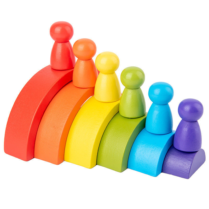 Rainbow arched building blocks Picture color