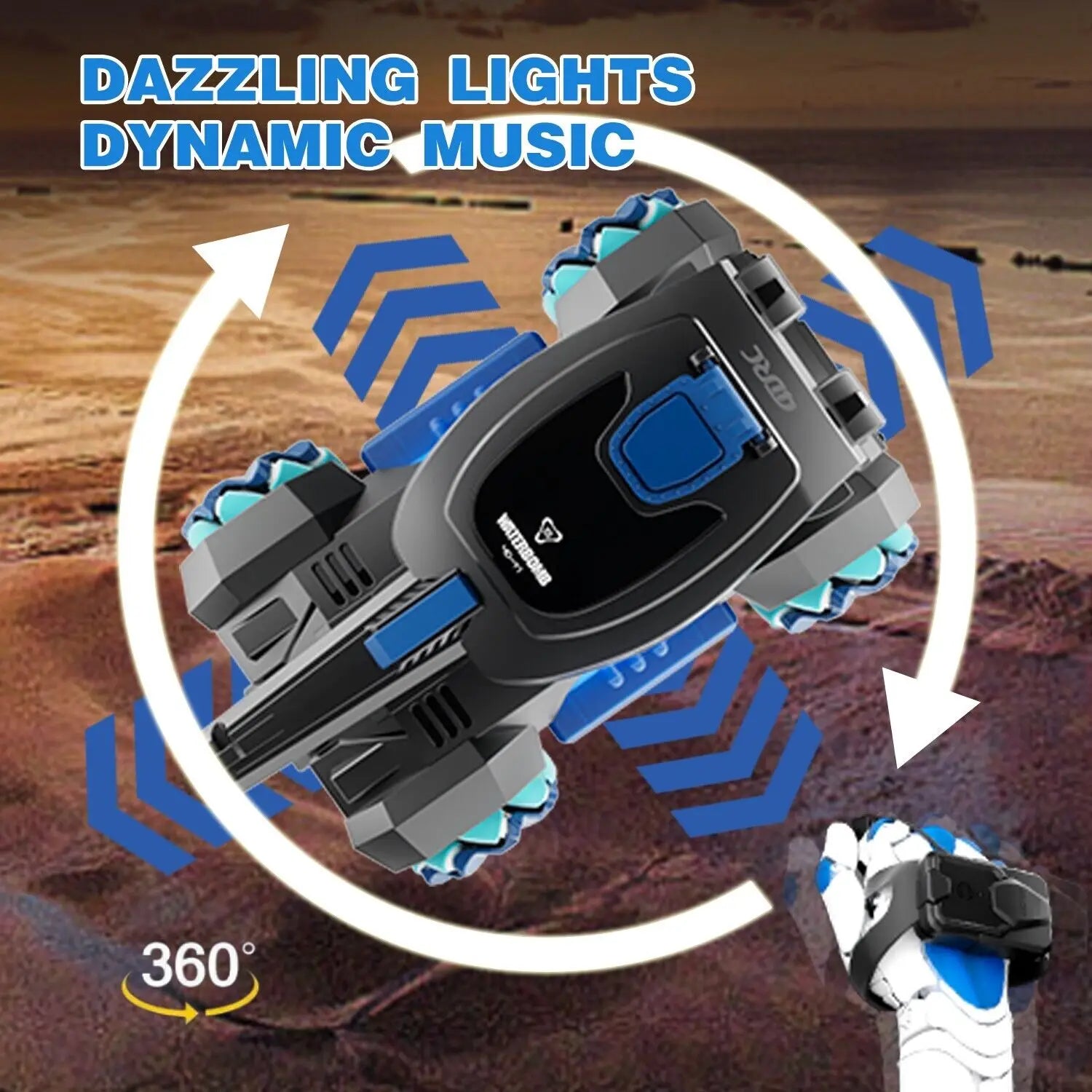 RC Tank Toys Four Wheel Drive Remote Control Car 2.4G Gesture Water Bomb