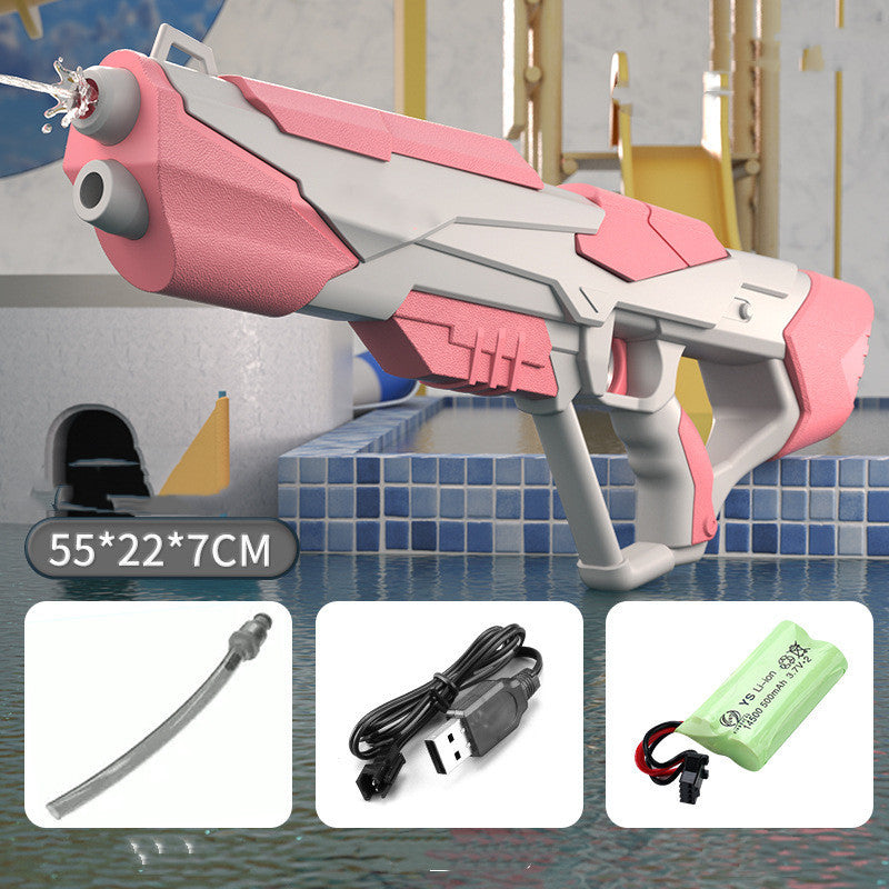 Space Water Gun Electric Automatic Absorption Fights Toy Outdoor Beach Swimming Pool Bath Toys For Children Kid Gift