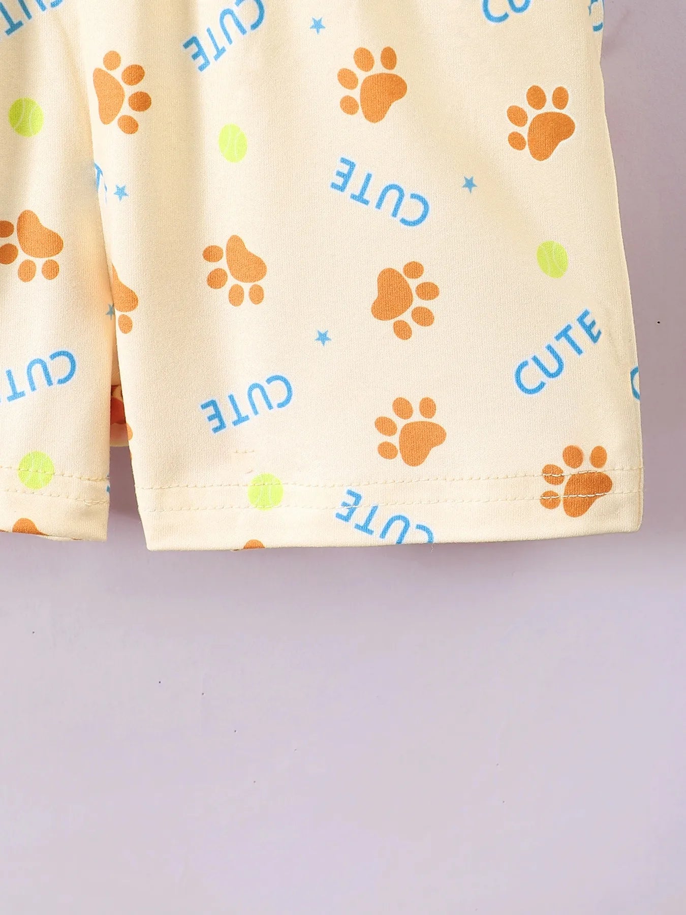 Children’s Dog Short Sleeve Hoodie and Shorts Set