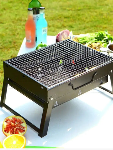 New Folding Portable Barbecue Charcoal Stainless Grill