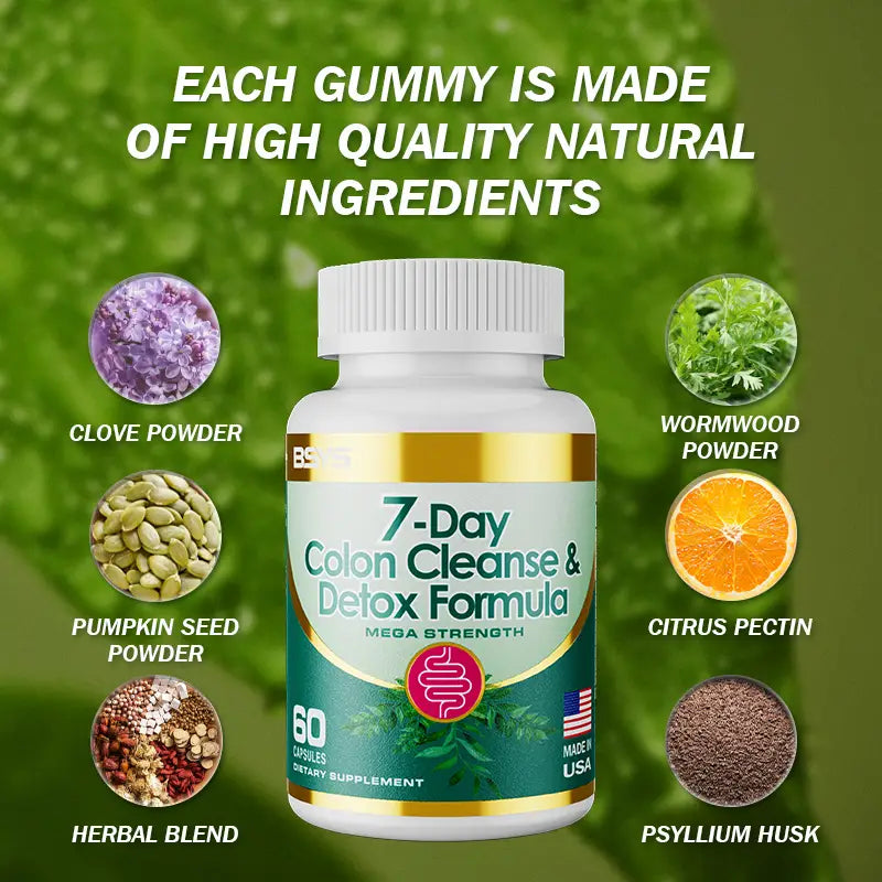 7 Day Colon Cleanse & Detox Formula Capsulese