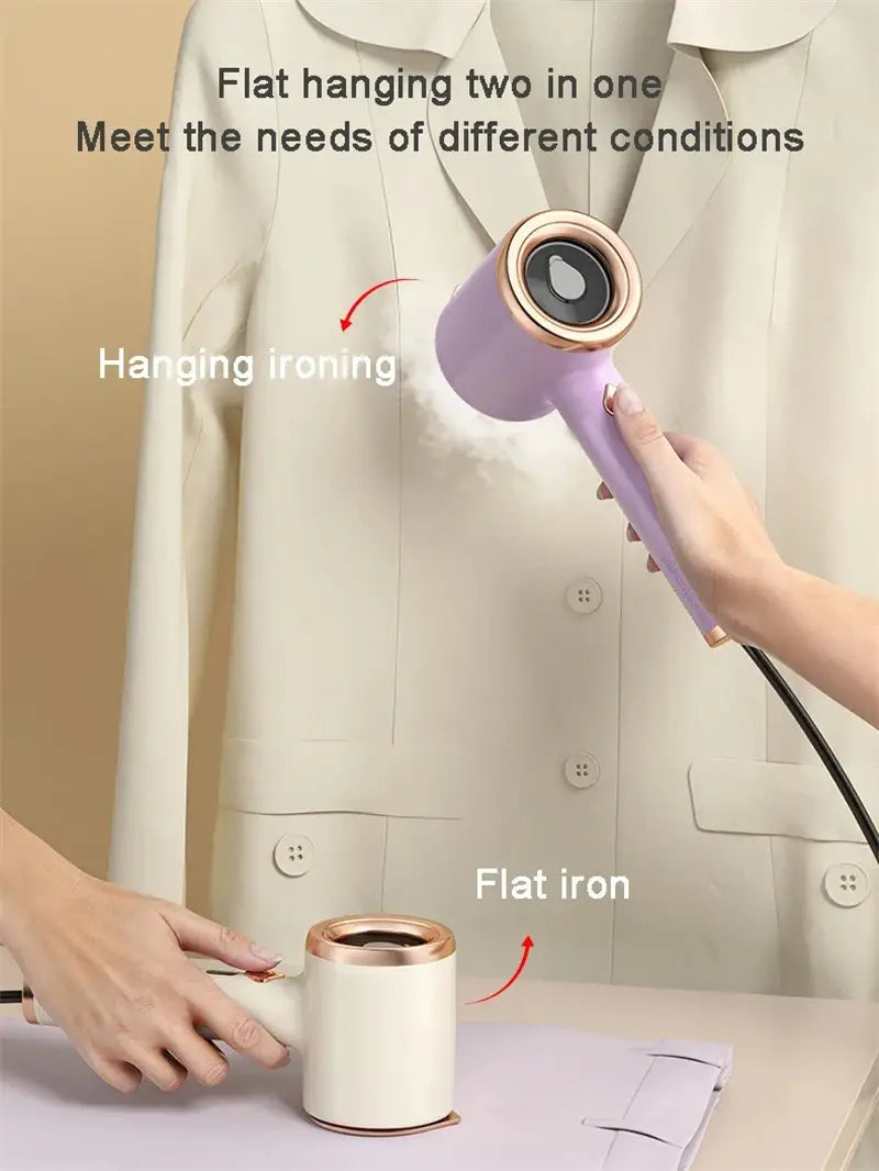 Mini Portable Handheld Garment Steamer Fabric Steam Iron For Clothes Travel Home Appliances Vertical US Plug Ironing