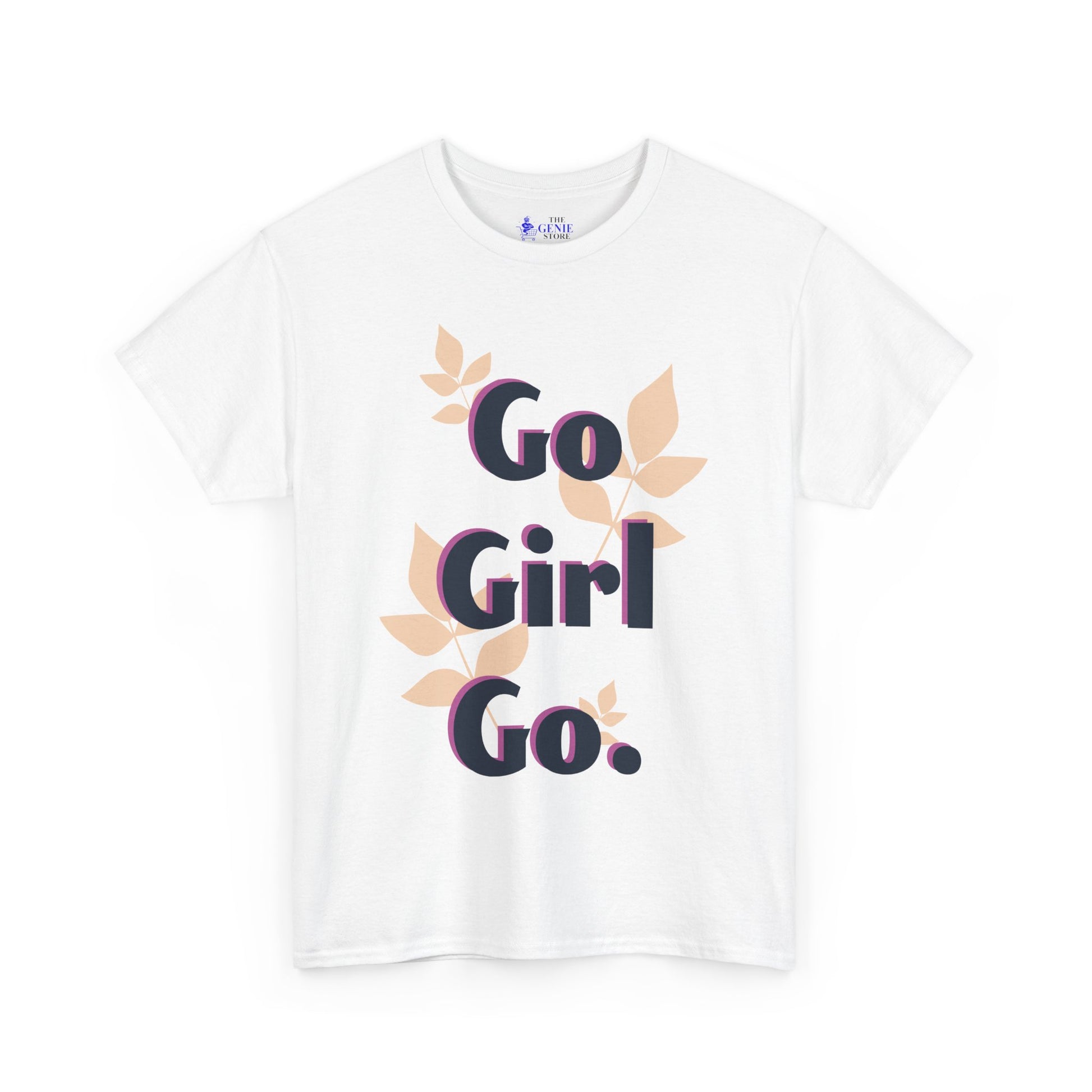 Empowering Unisex Heavy Cotton Tee | Go Girl Shirt | Inspirational T | Gift for Her | Casual Wear | Feminist Apparel