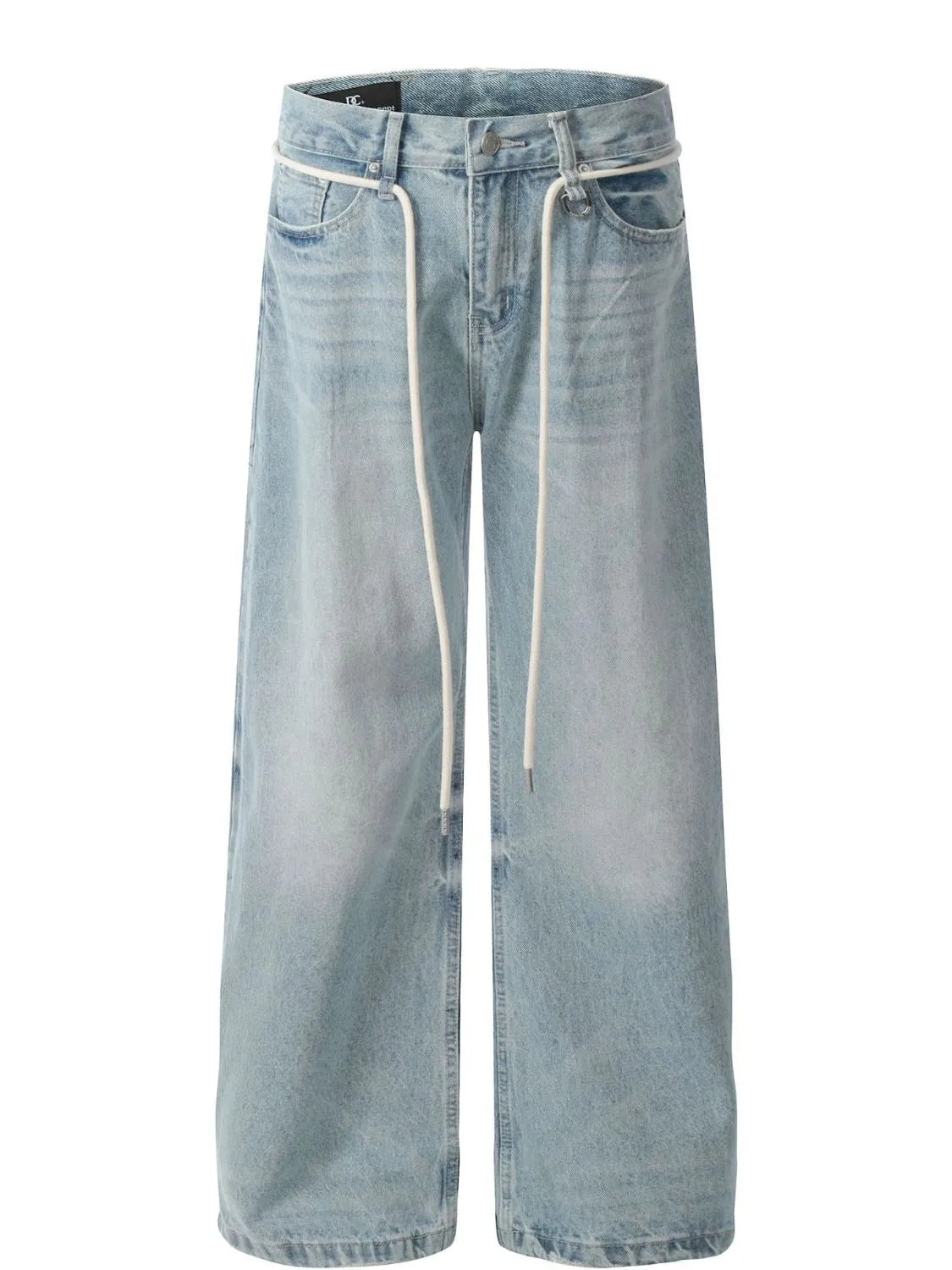 Men’s Wide Leg Wash Jeans Blue / S