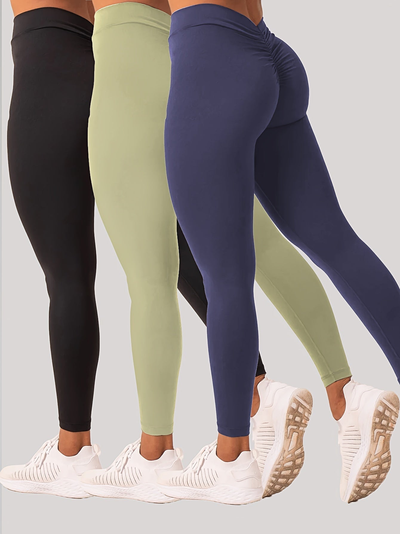 3 Pack Women’s Yoga Leggings With High Waistband Moisture Wicking And Stretchy Perfect For Outdoor Activities Fitness