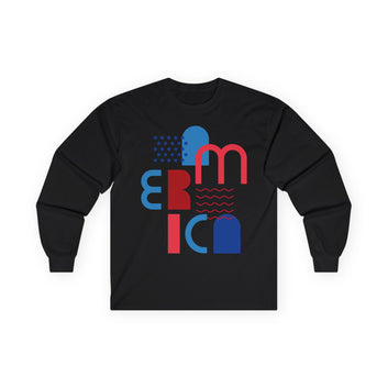 Modern Design Unisex Long Sleeve Tee | Bold Graphic Tee for Casual Wear, Gifts, Festivals, Home, Everyday Style