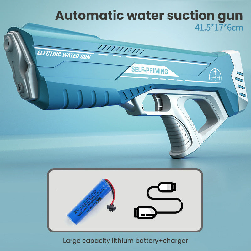 Space Water Gun Electric Automatic Absorption Fights Toy Outdoor Beach Swimming Pool Bath Toys For Children Kid Gift