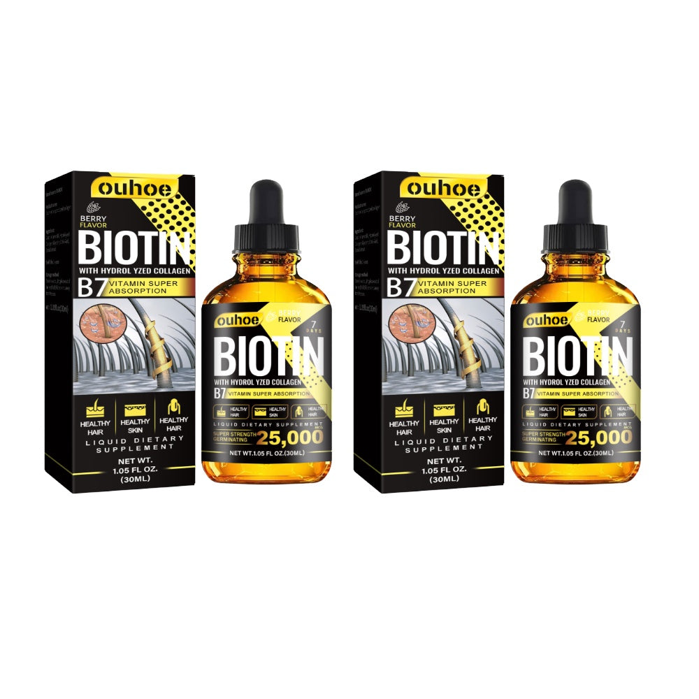 OUHOE Collagen B7 Vitamin Hair Oil Strengthening & Densification Loss Prevention Care 2pcs