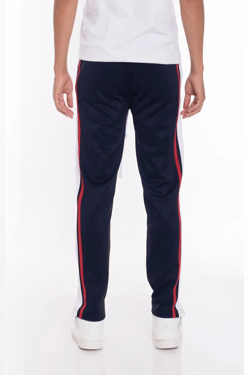WEIV Men’s Stripes Tricot Tapered Pants