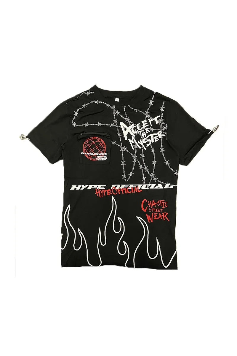 WEIV Men’s Full Size Hype Official Print T shirt Plus