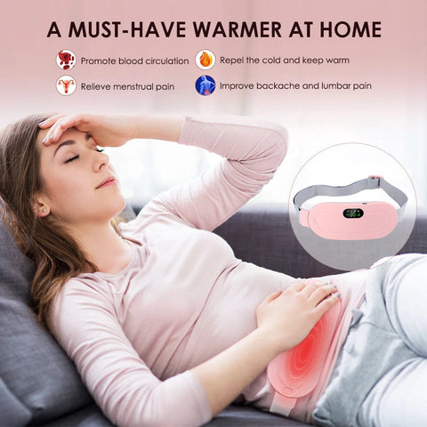 Rechargeable Menstrual Heating Pad Relief Pain Belt Massager