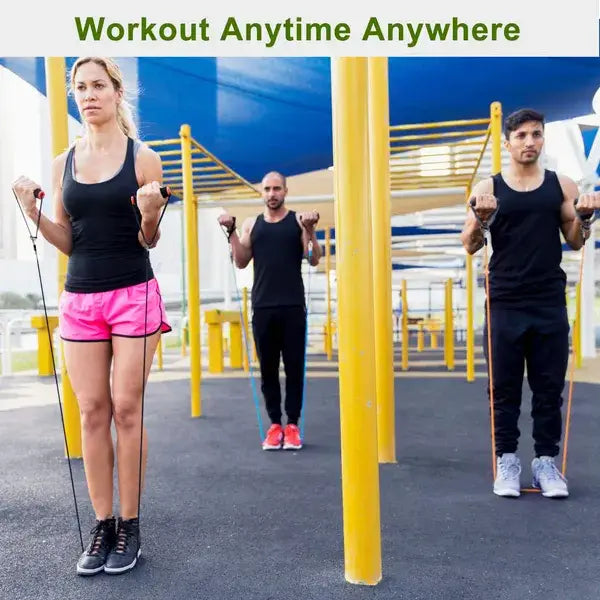 Resistance Bands Set with Ankle Straps and Door Anchor
