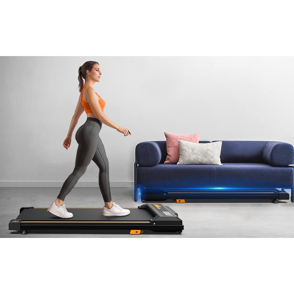Treadmill With Remote Control Easy to move Wheels Display Screen Three level Incline Suitable For Indoor Exercise