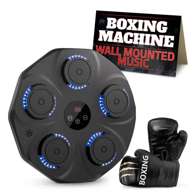 Music Boxing Machine For Adults Durable Wall Mounted Bluetooth Punching With 9