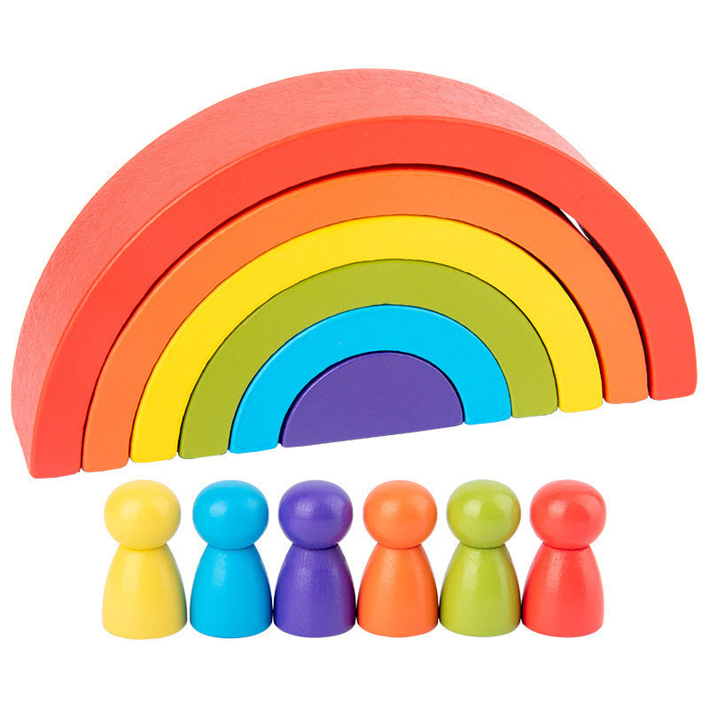 Rainbow arched building blocks Picture color