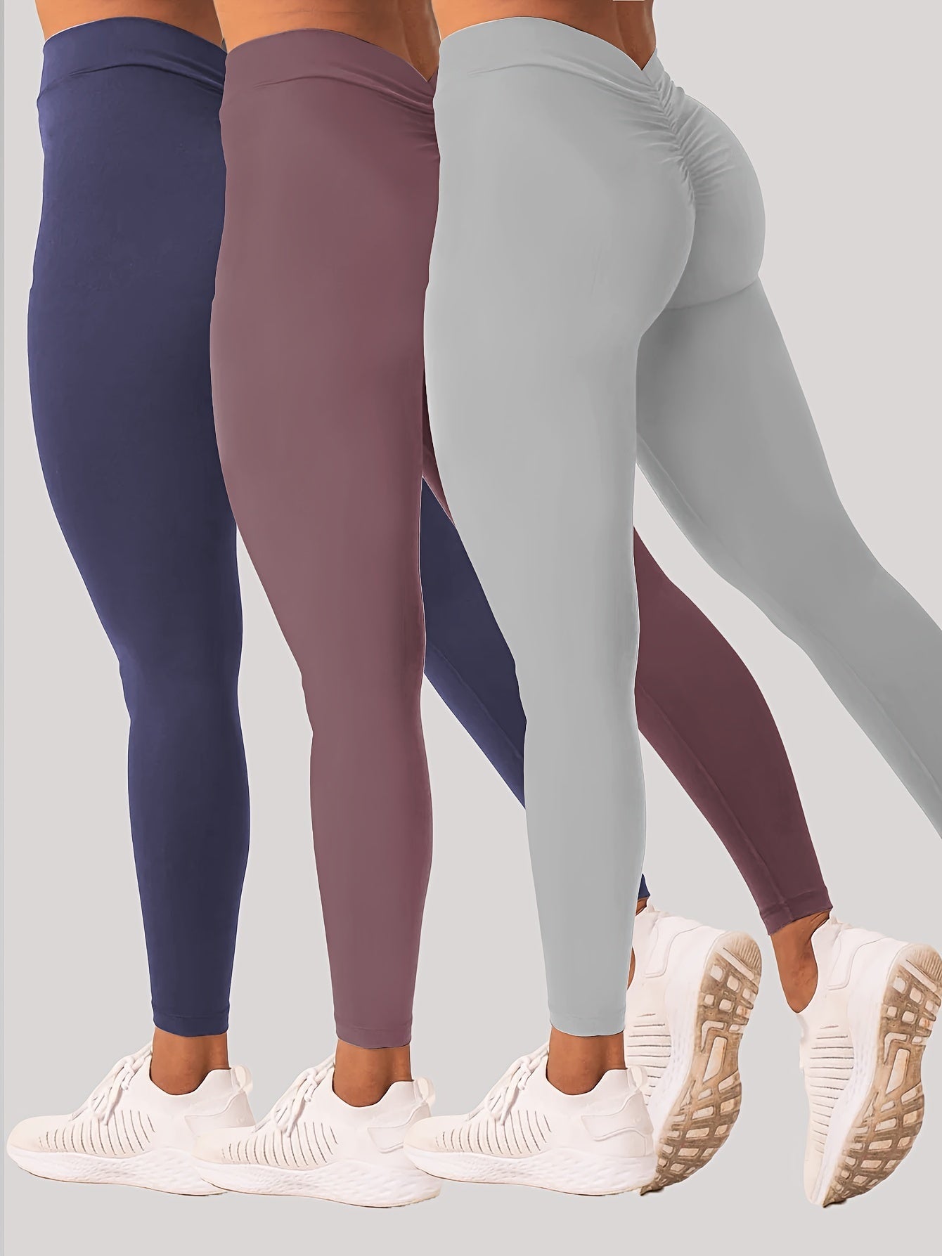 3 Pack Women’s Yoga Leggings With High Waistband Moisture Wicking And Stretchy Perfect For Outdoor Activities Fitness