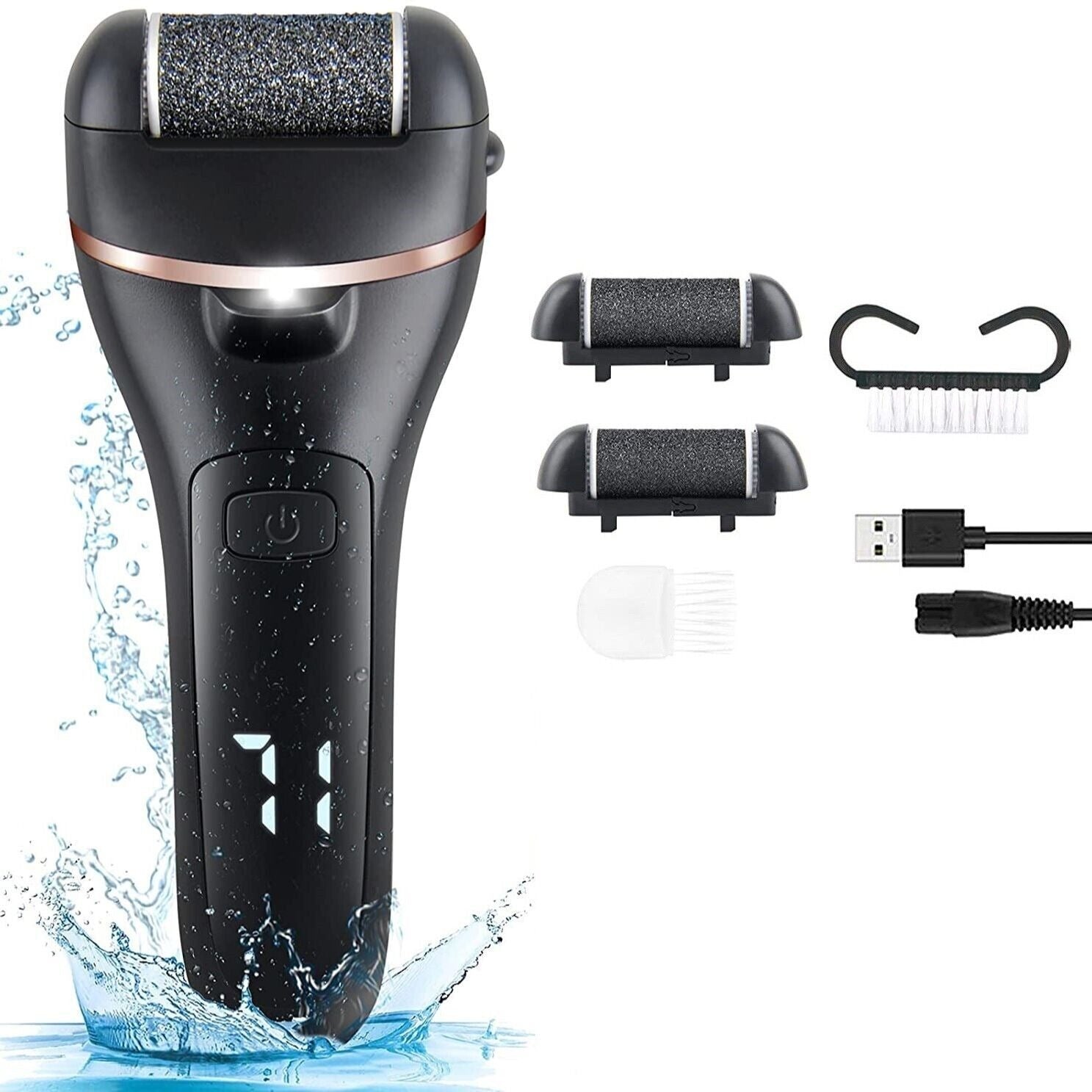Electric Foot Grinder And Callus Remover Polisher Rechargeable Washing Pedicure Kit Suitable For Cracked Heels Dead