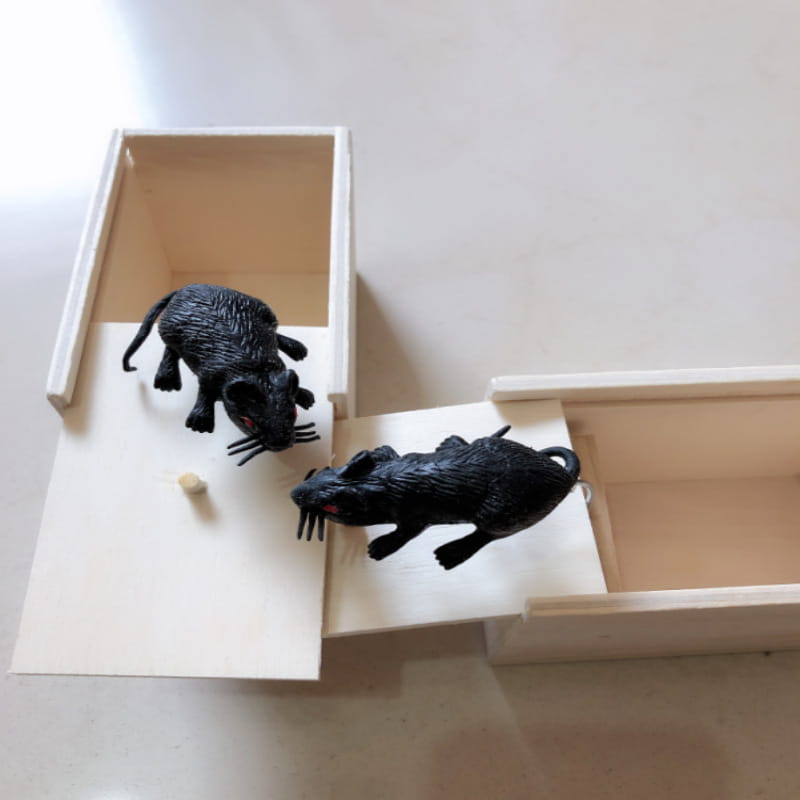 Prank Spider Wooden Scare Box Trick Play Joke Lifelike Surprise April Fools’ Day Funny Novelty Toys Gags Practical Gifts