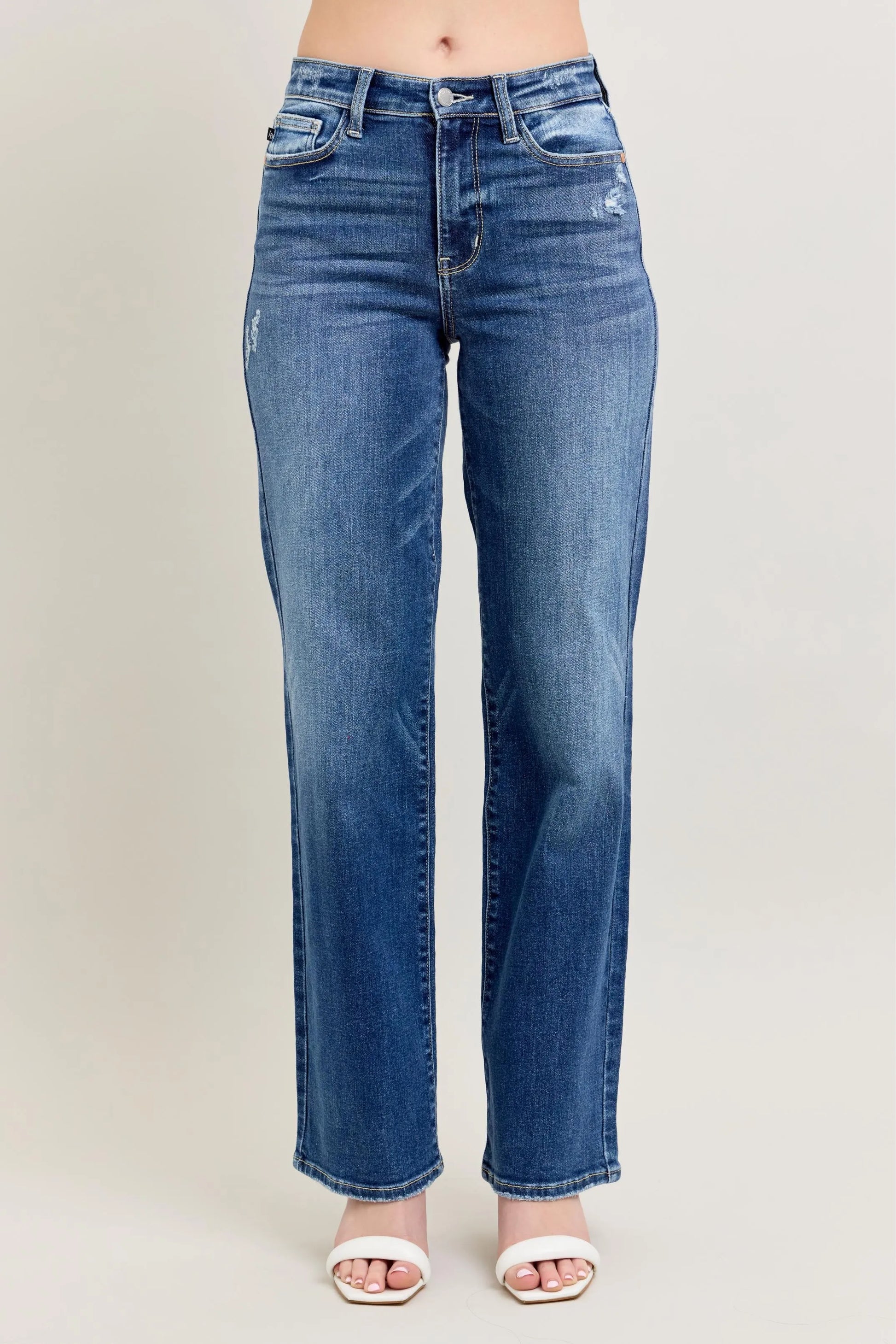 Judy Blue Full Size High Waist 90’s Straight Leg Jeans Plus