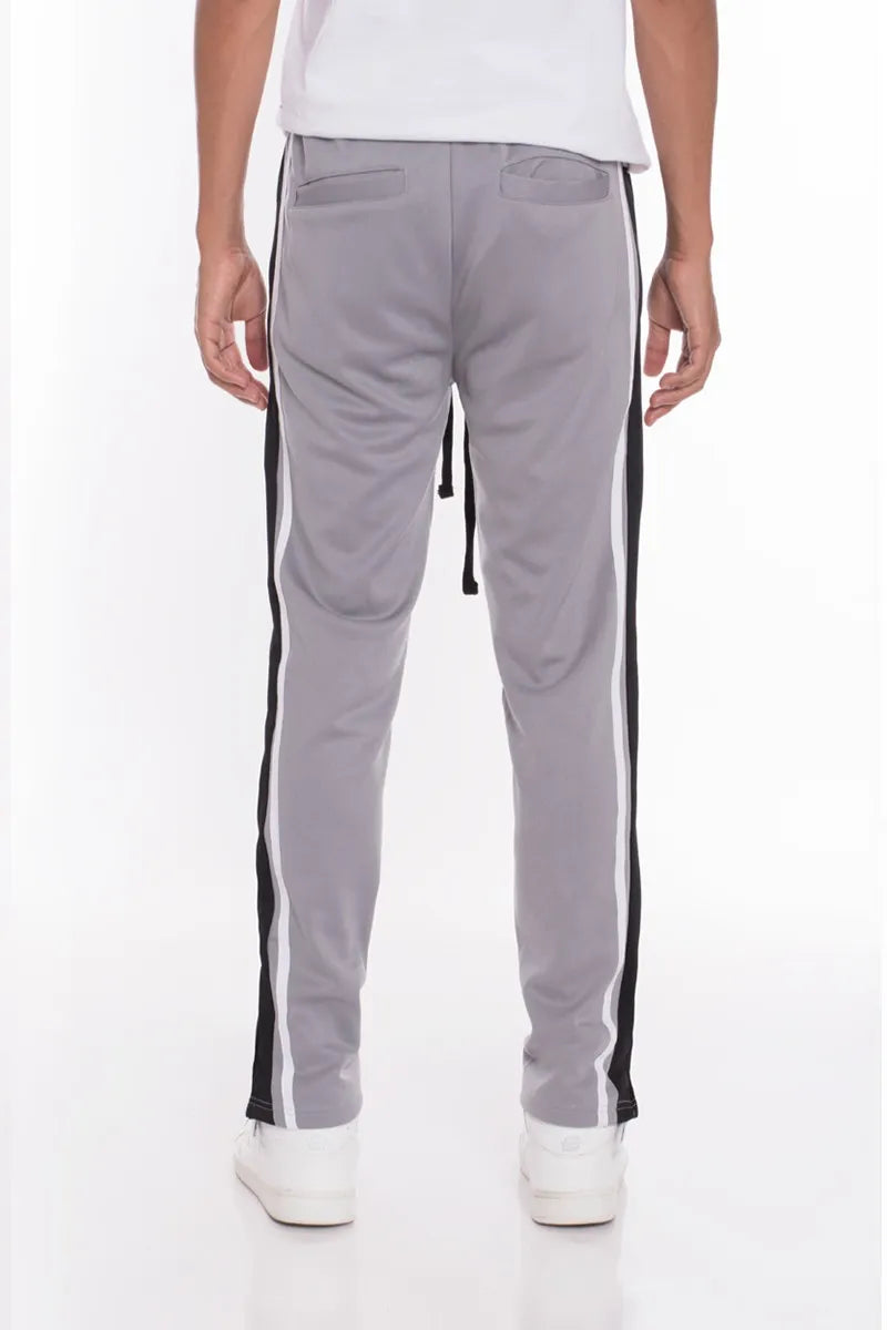 WEIV Men’s Stripes Tricot Tapered Pants