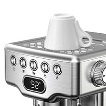 Geek Chef Espresso Machine 20 Bar With Milk Frother For Latte Cappuccino Macchiato Home Maker 1.8L Water Tank Stainless