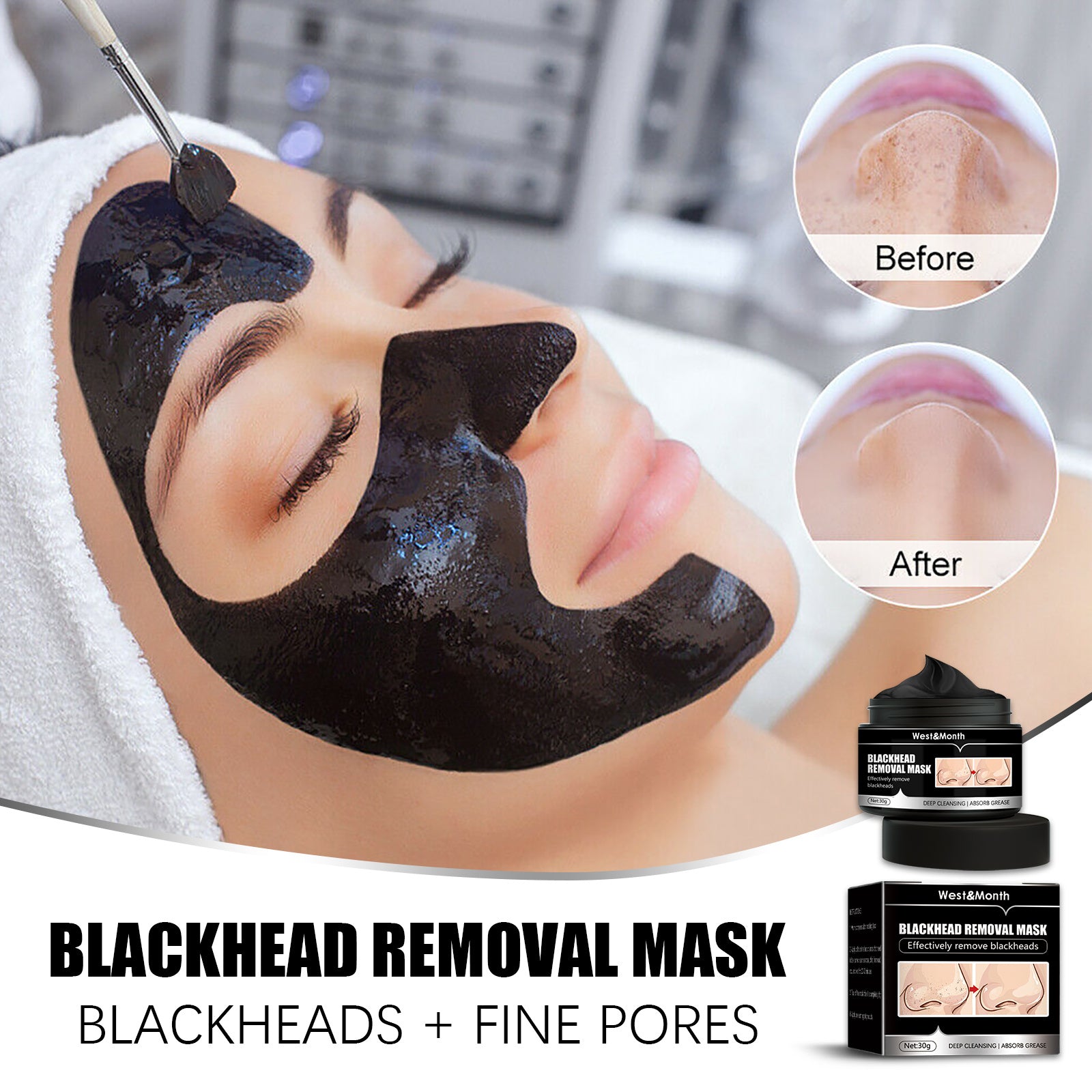 Peel Off Charcoal Deep Cleaning Facial Mask 1pcs