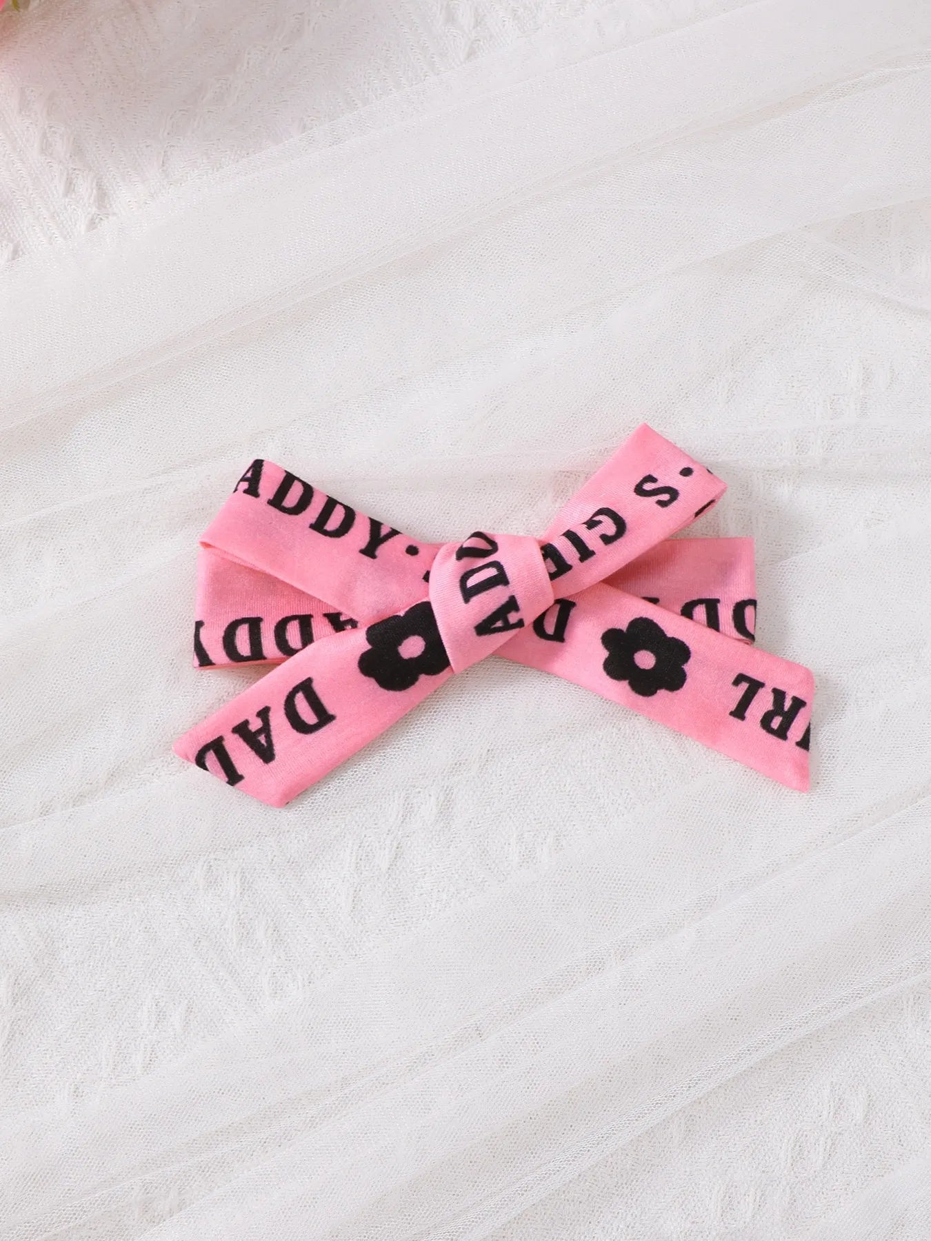 Children’s Headband Letter Ruffle Sleeve Top and Shorts 3 Piece Set