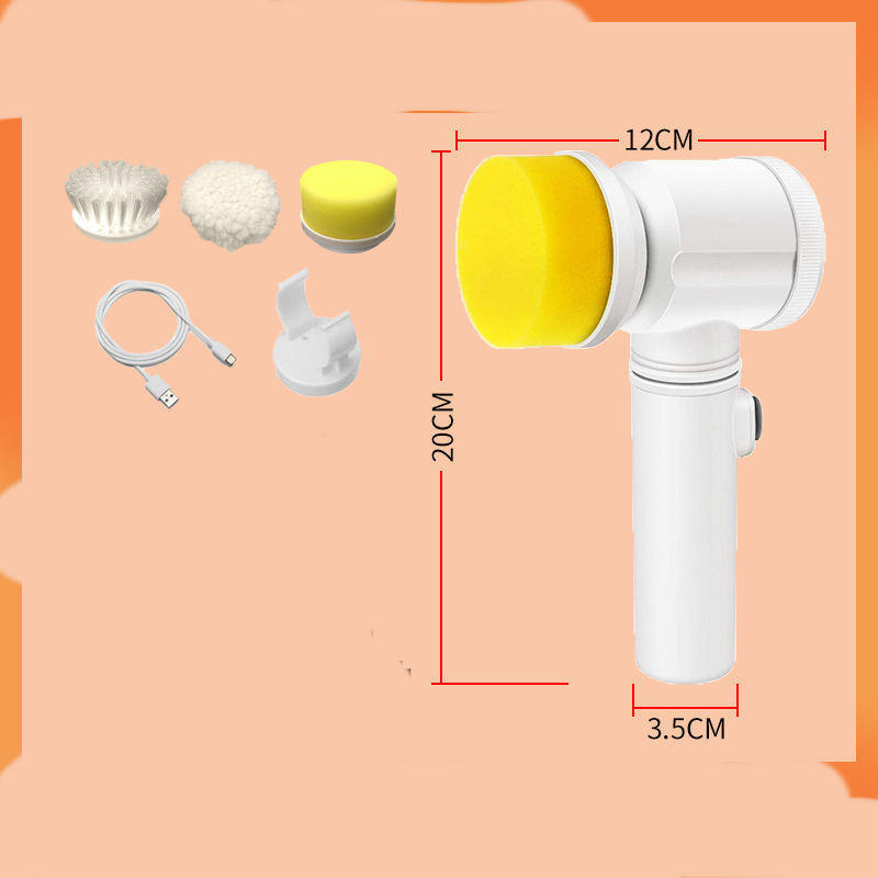 Kitchen Supplies Multifunctional Brush Electric Scrubber Rechargeable Dishwashing Automatic Range Hood Stove Charge