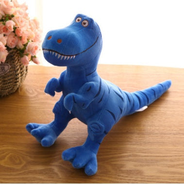 New Dinosaur Plush Toys Cartoon Tyrannosaurus Cute Stuffed Toy Dolls For Kids Children Birthday Gift Blue / 30cm