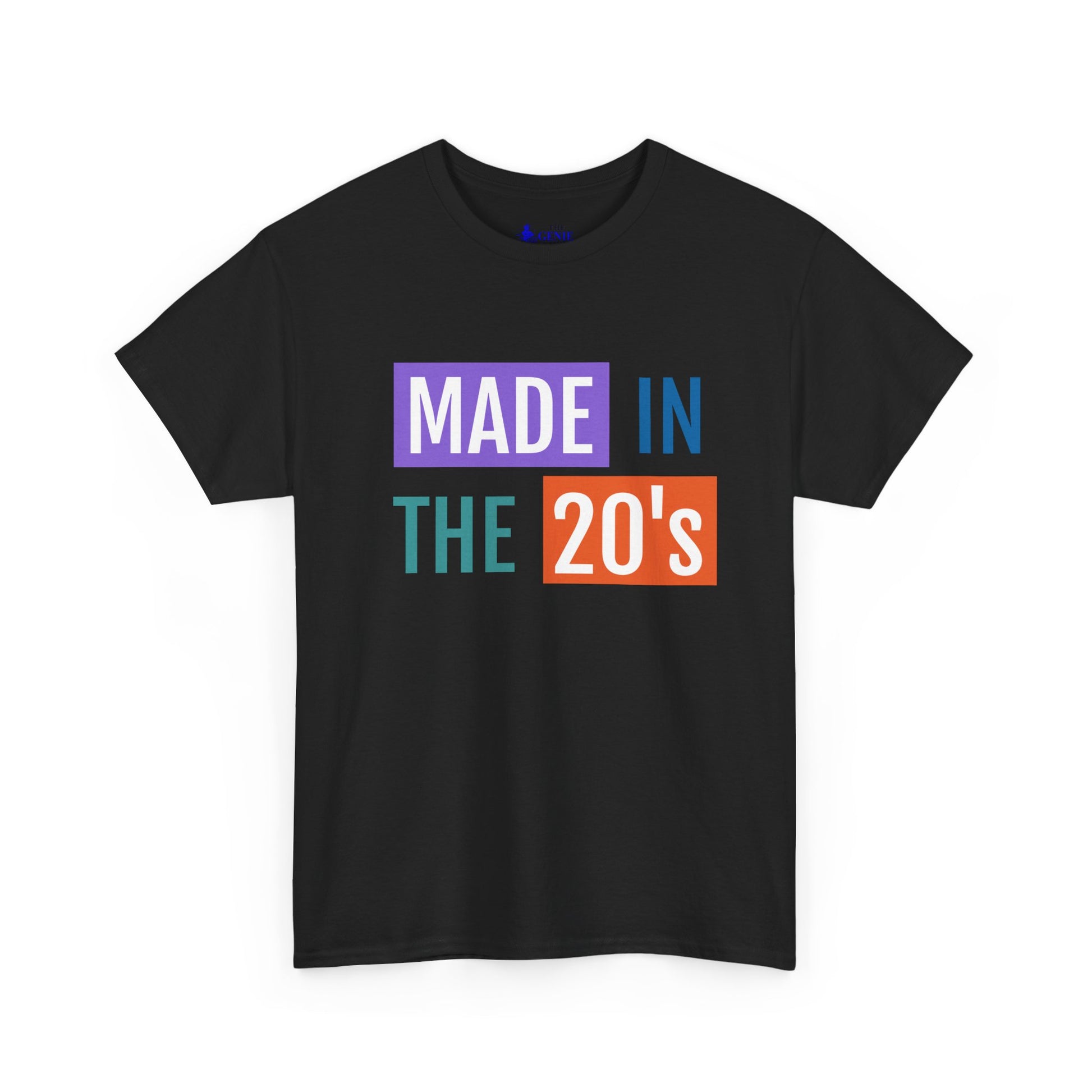 Made in the 20’s Unisex Heavy Cotton Tee Retro T Shirt Vintage Fashion Birthday Gift Casual Wear Nostalgia