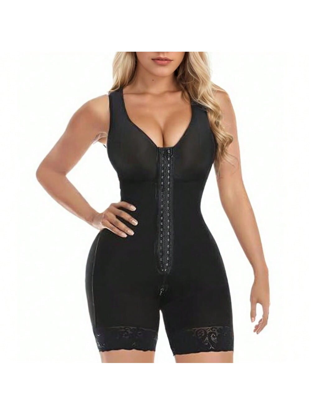 Fajas Colombianas Women’s Shapewear Full Body Sculpting After Abdominal Control Hip Lifter With Zipper Crotch Fitness