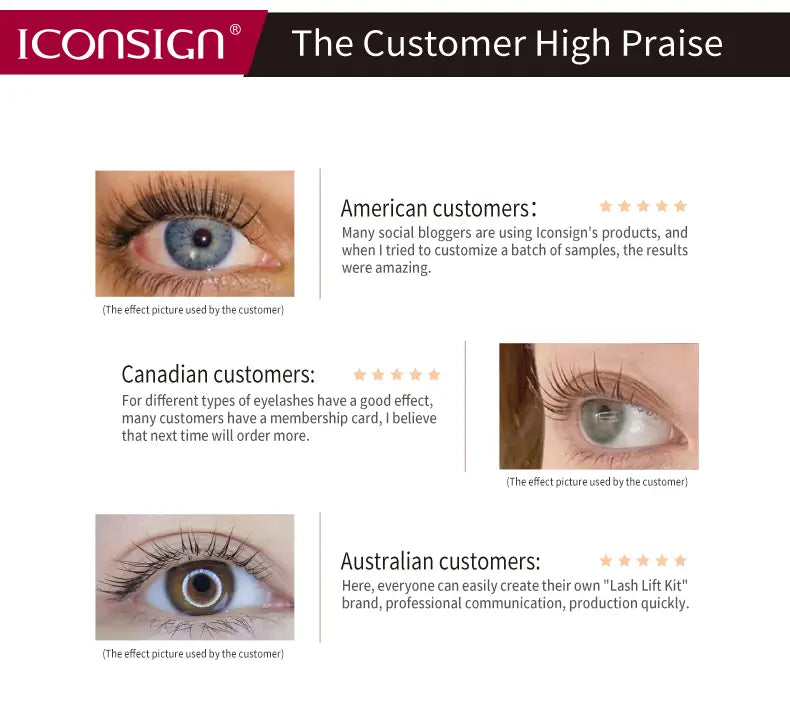 Dropshipping ICONSIGN Lash Lift Kit Lifiting Eyelash Perming Curling Enhancer Eyes Makeup Tools
