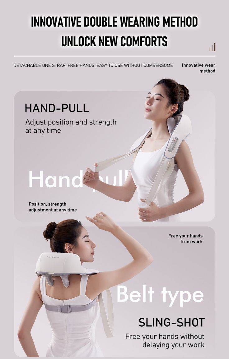 6D Adjustable Neck Shoulder & Muscle Relaxation Massager