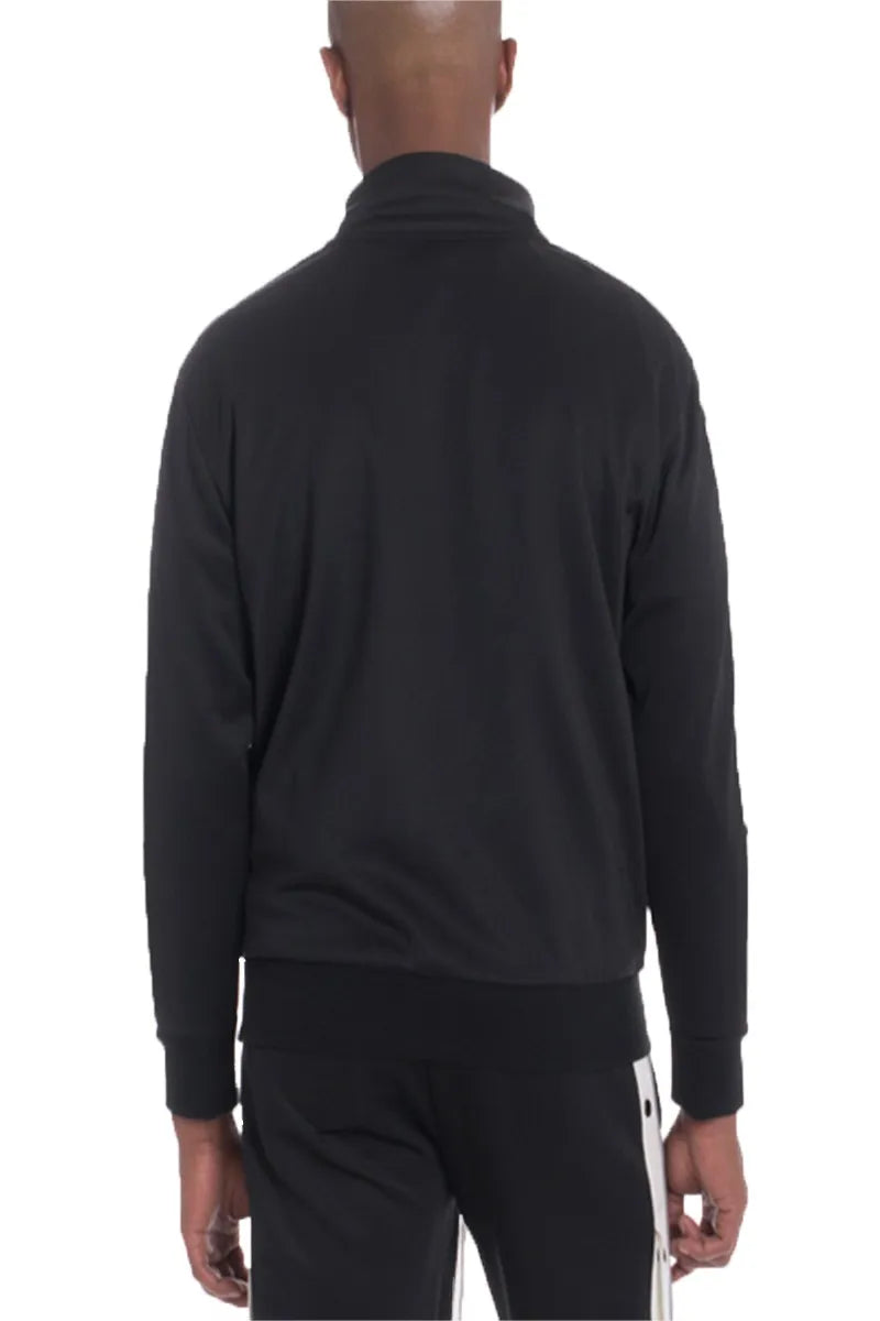 WEIV Men’s Zip Up Jacket with Side Snap Sleeve