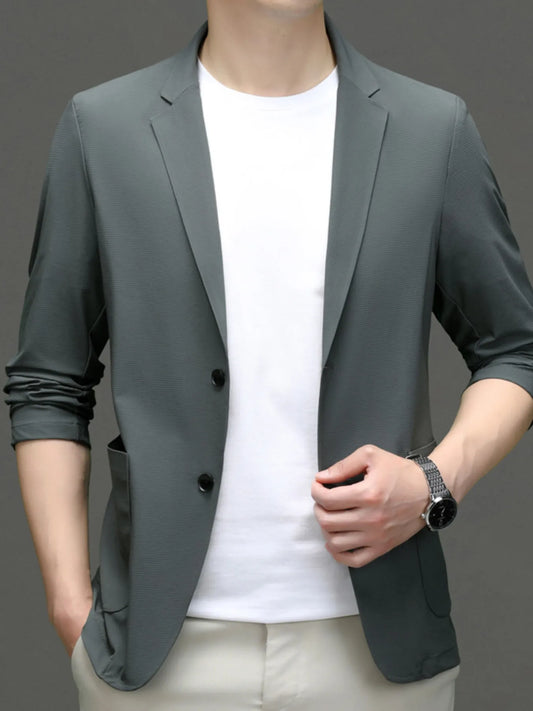 Men's Button Up Long Sleeve Blazer