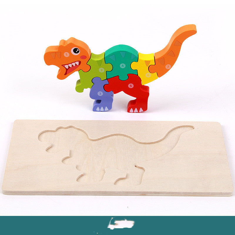 Children’s Educational Toys Wooden Three dimensional Montessori Tyrannosaurus Rex