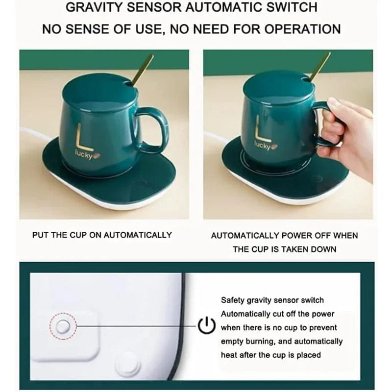 Electric Mug For Coffee Water Tea & Milk.