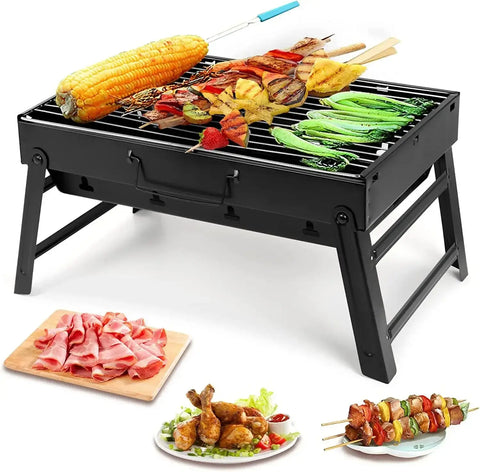 New Folding Portable Barbecue Charcoal Stainless Grill