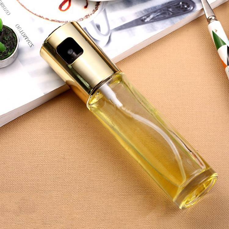 BBQ Healthy Kitchen Cooking Oil Vinegar Spray Bottle Push Type BottlePump Tank Leakproof Sprayer Tools Gadgets
