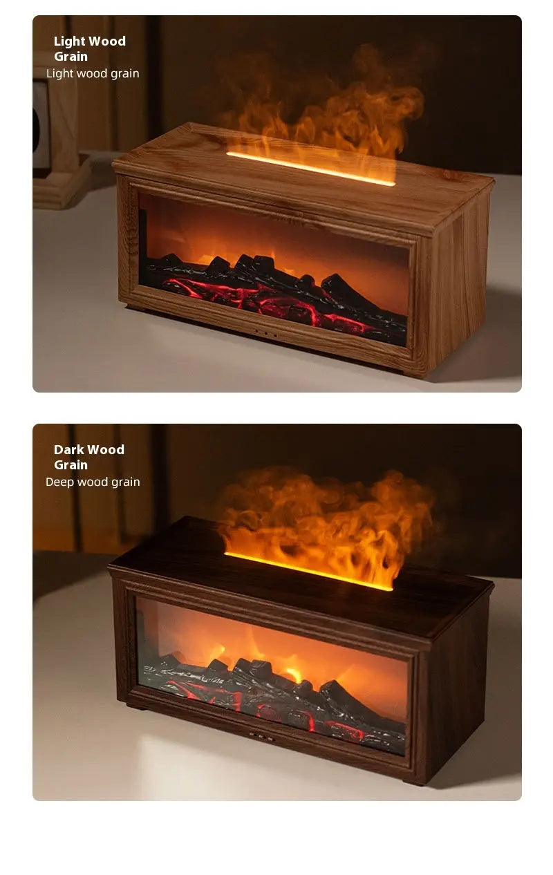 Simulation 3d Fireplace Flame Aroma Diffuser Household Desk