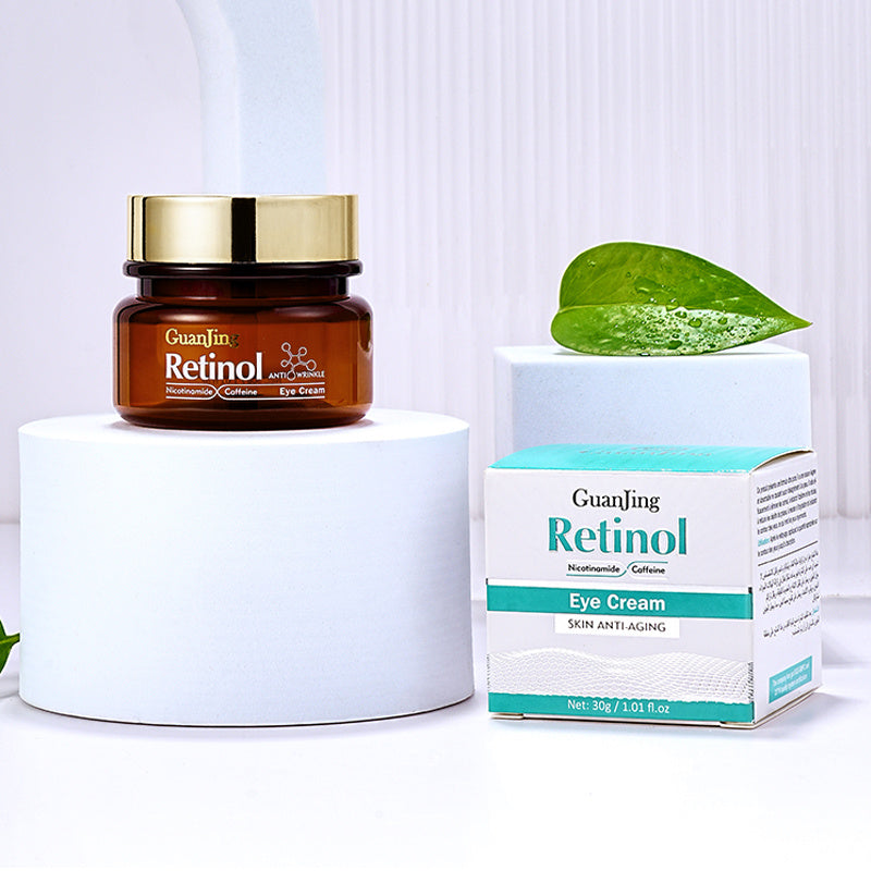 GUANJING Natural Skincare Retinol Eye Cream Vegan Organic Anti Aging Moisturizer wrinkle Skin Whitening 1pc