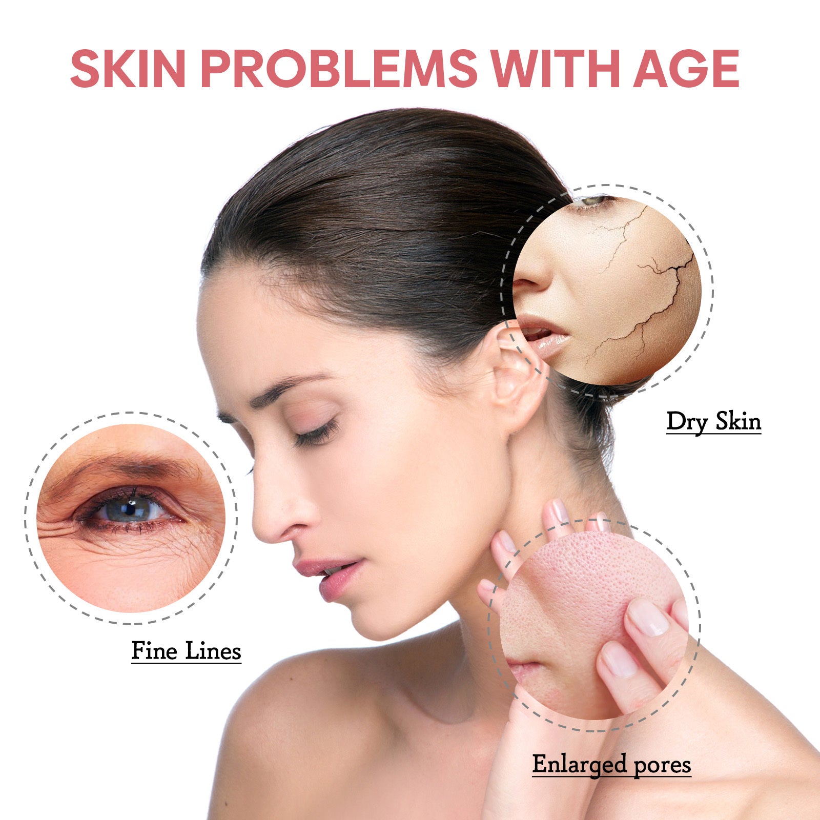 5 In 1 Facial Serum,30 Vitamin C Face Serum,Anti Aging Reduces Wrinkles Hydrating Collagen Serum