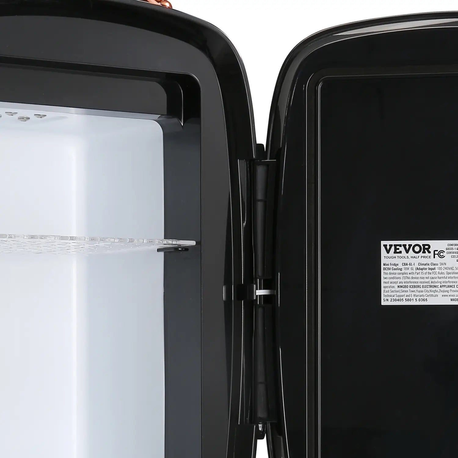Vevor Mini Fridge 6L Skincare With LED Light And HD Mirror AC DC Makeup Fridges For Skin Care Cosmetic Storage Chill