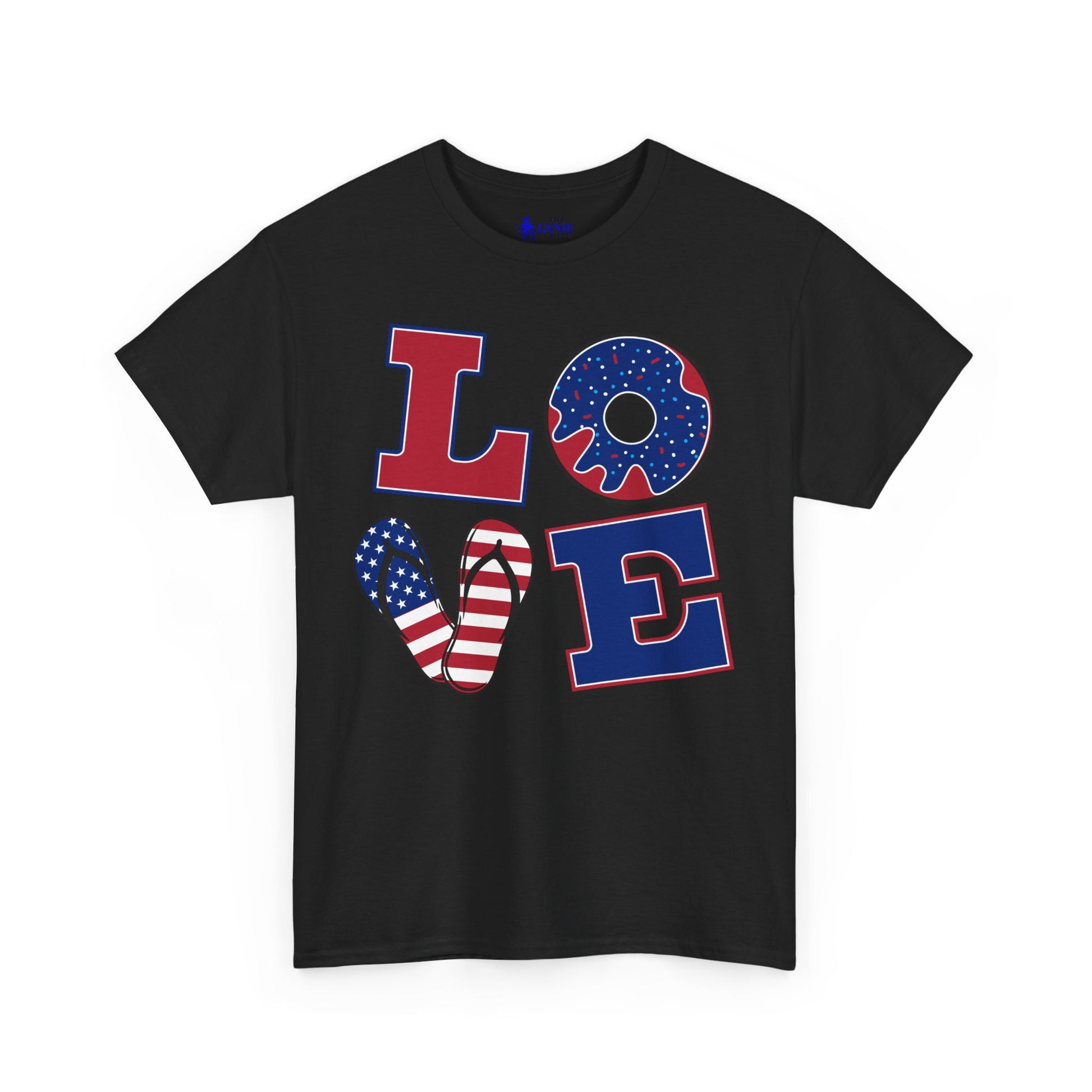 Patriotic Love Tee | 4th of July Shirt Unisex Cotton Style USA Holiday Gift for America Lovers