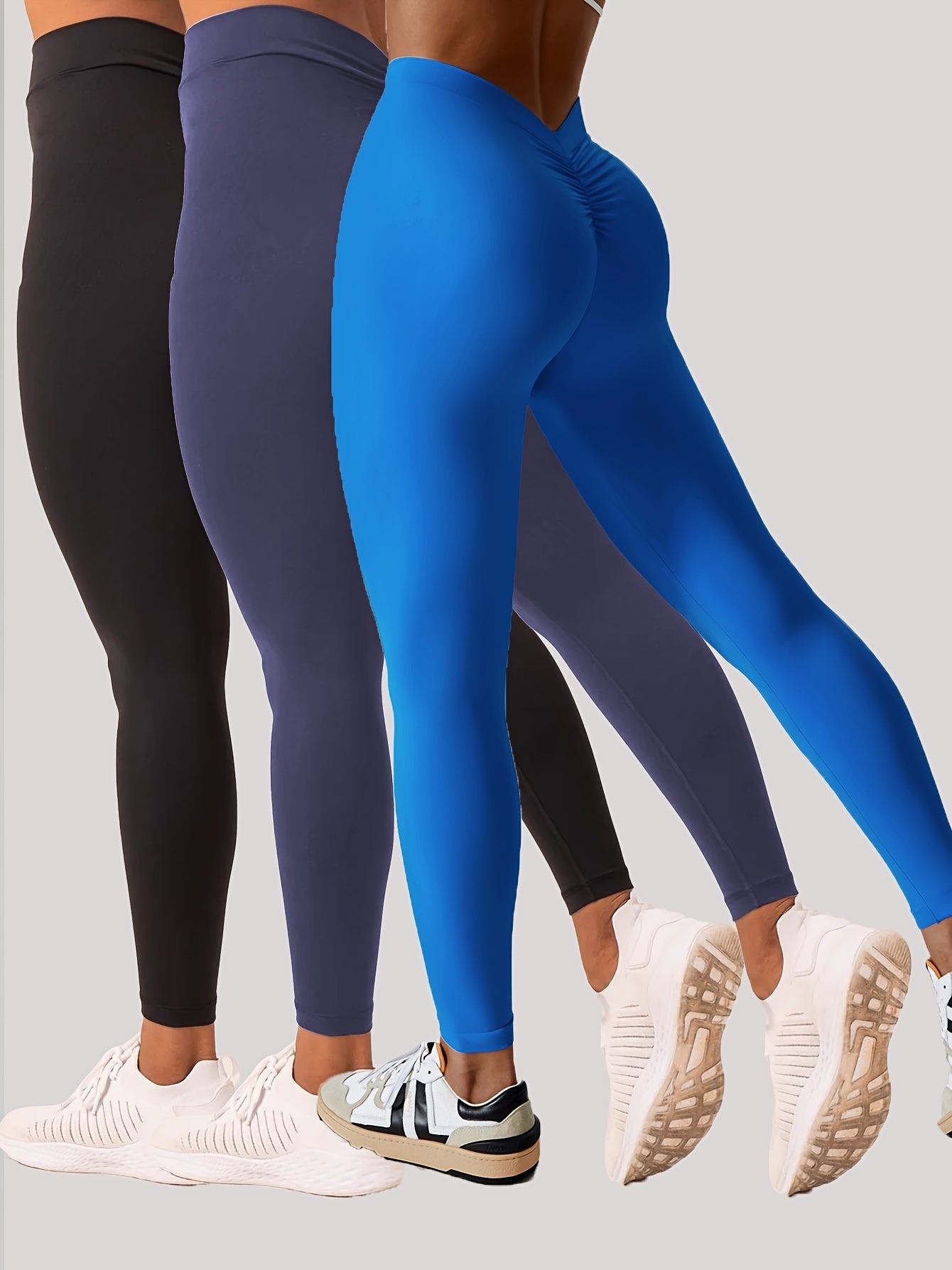 3 Pack Women’s Yoga Leggings With High Waistband Moisture Wicking And Stretchy Perfect For Outdoor Activities Fitness
