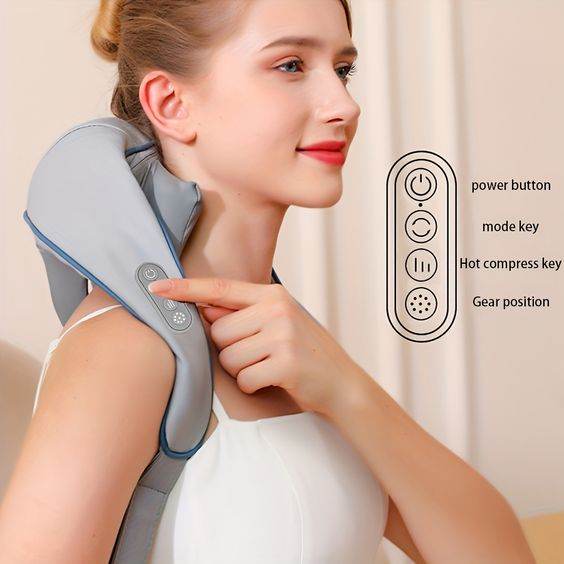 6D Adjustable Neck Shoulder & Muscle Relaxation Massager